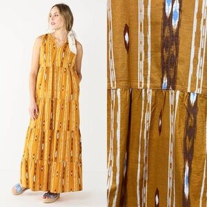 Sonoma Goods For Life Limited Edition Tiered Maxi Dress With Pockets